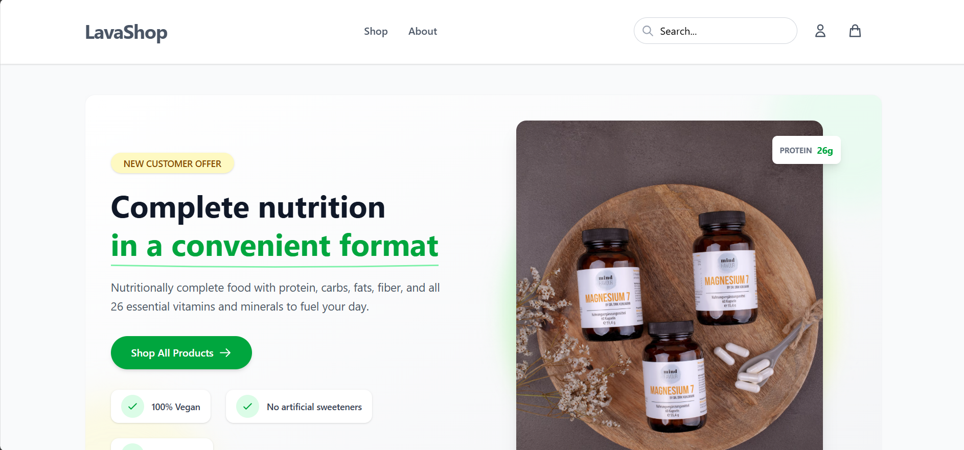 LavaStore - Organic Food E-commerce Platform